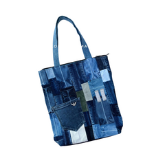 Handmade Upcycled Denim Tote Bag