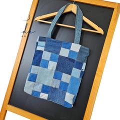 Handmade Upcycled Denim Tote Bag 2
