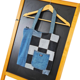 Handmade Upcycled Denim Tote Bag 2