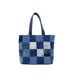 Handmade Upcycled Denim Tote Bag