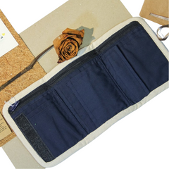 Tri Fold Hand-Woven Brocade Wallet