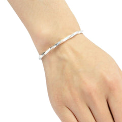 Twisted Bracelet Handcrafted 925 Sterling Silver