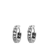 Twisted Men's Earrings Handcrafted 925 Sterling Silver