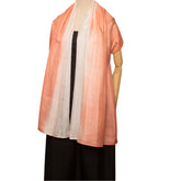 Two Tone Scarf Mulberry Silk Handcrafted