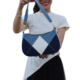Handmade Upcycled Denim Underarm Bag