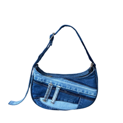 Handmade Upcycled Denim Underarm Bag