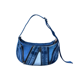 Handmade Upcycled Denim Underarm Bag