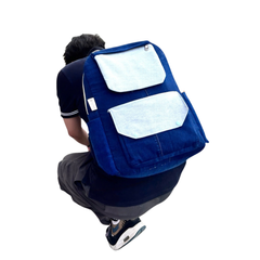 Handmade Upcycled Denim Uni Backpack