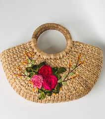 Water Hyacinth Bag with Diagonal Strap 1