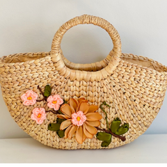 Water Hyacinth Bag with Diagonal Strap 1