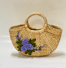 Water Hyacinth Bag with Diagonal Strap 2