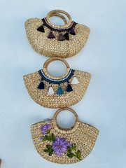 Water Hyacinth Bag with Diagonal Strap 1