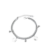 Women's Bracelet With Smiling Face Design Handcrafted 925 Sterling Silver