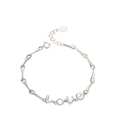 Women's Bracelet With The Word "Love" Handcrafted 925 Sterling Silver