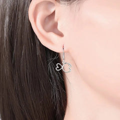 Women's Fish-Shaped Earrings Handcrafted 925 Sterling Silver