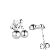 Women's Fruit-Shaped Earrings Handcrafted 925 Sterling Silver
