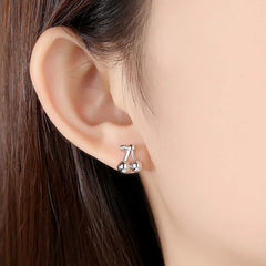 Women's Fruit-Shaped Earrings Handcrafted 925 Sterling Silver