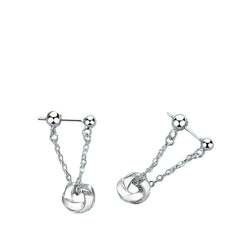 Women's Long Chain Earrings Handcrafted 925 Sterling Silver