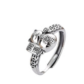 Women's Lucky Cat Ring Handcrafted 925 Sterling Silver