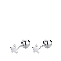 Women's Mini Star-Shaped Earrings Handcrafted 925 Sterling Silver