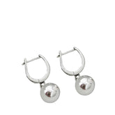 Women's Plain Round Earrings Handcrafted 925 Sterling Silver