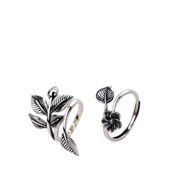 Women's Plum Blossom Ring Handcrafted 925 Sterling Silver