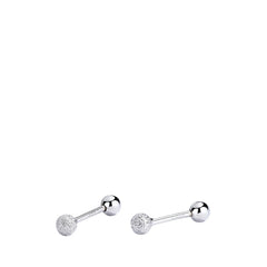 Women's Round Bead Earrings Handcrafted 925 Sterling Silver