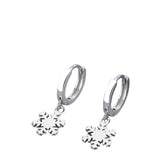 Women's Snowflake-shaped Earrings Handcrafted 925 Sterling Silver