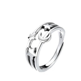 Women's Star-Shaped Ring Handcrafted 925 Sterling Silver