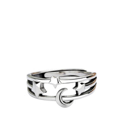 Women's Star-Shaped Ring Handcrafted 925 Sterling Silver