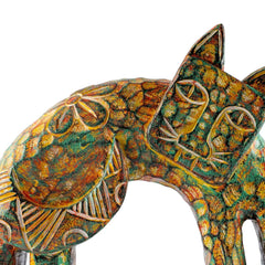Wooden Curved Cat