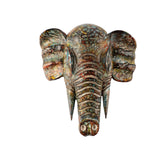 Wooden Elephant Head Wall Hanging