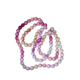 Wrapped wooden necklace Mulberry Silk Handcrafted