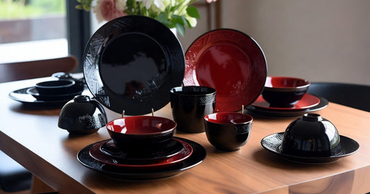 Eco-Friendly Vietnamese Lacquered Ceramic Tableware: Durable, Non-Toxic, and Stunning for Modern Tables