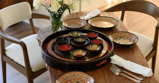 Vietnamese Ceramic Lacquer Bowls and Trays: The Perfect Blend of Pottery Tradition and Glossy Lacquer Finish