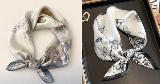 10 Stylish Ways To Style A 100% Silk Scarf