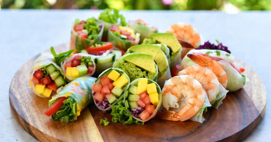 Summer Refreshing Recipes with Organic Rice Paper Wrappers