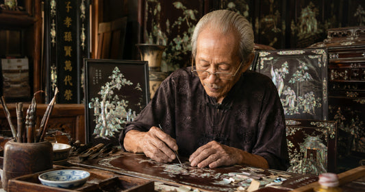 How Vietnamese Artisans Handcraft Mother Of Pearl Inlay Products – From Shell To Masterpiece
