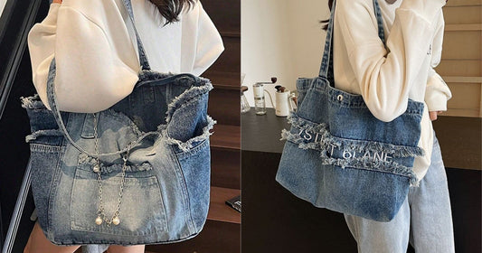 5 Ways to Style Your Recycled Jeans Tote Bag for Work, Travel & Weekend Adventures