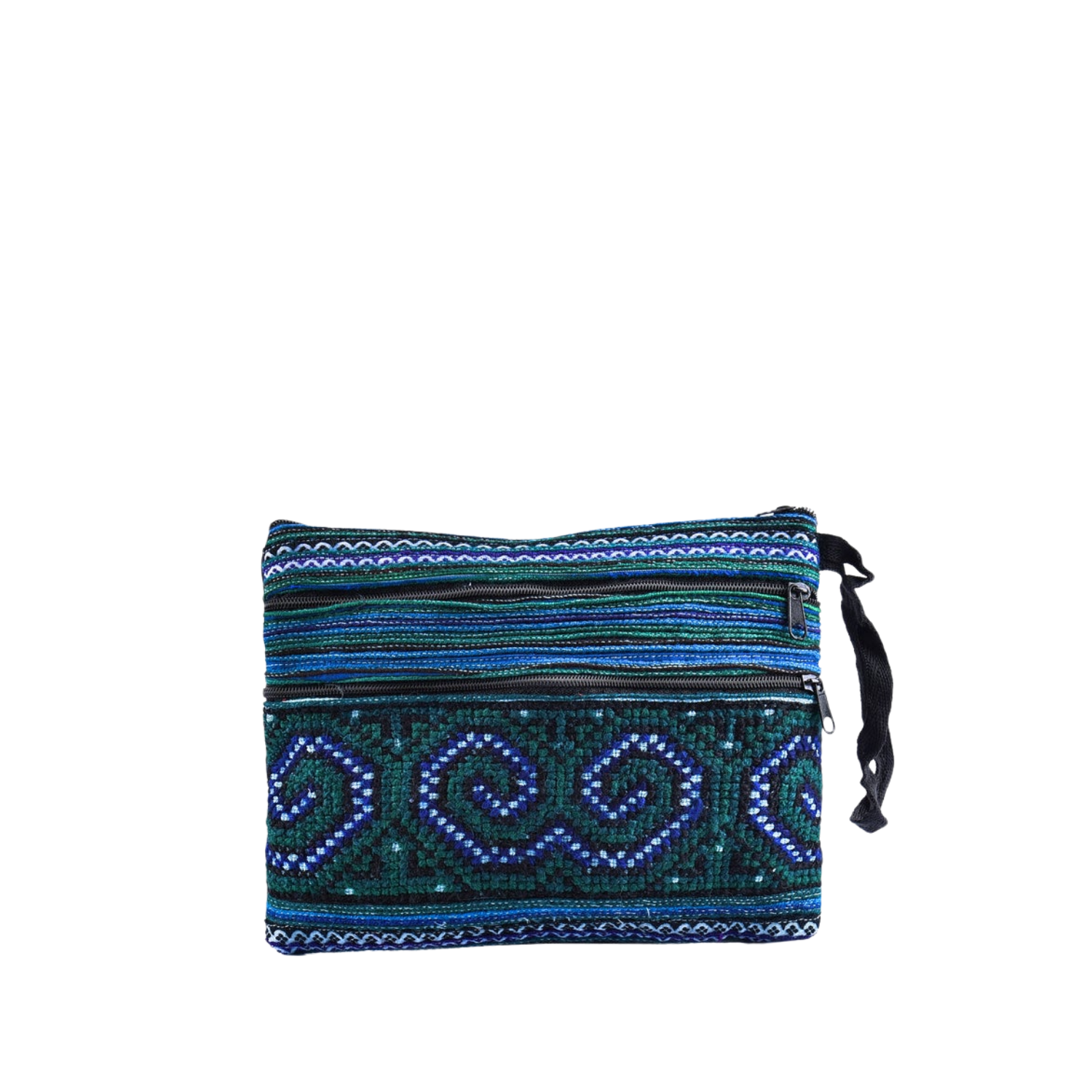 3 Lock Hand-Woven Brocade Wallet