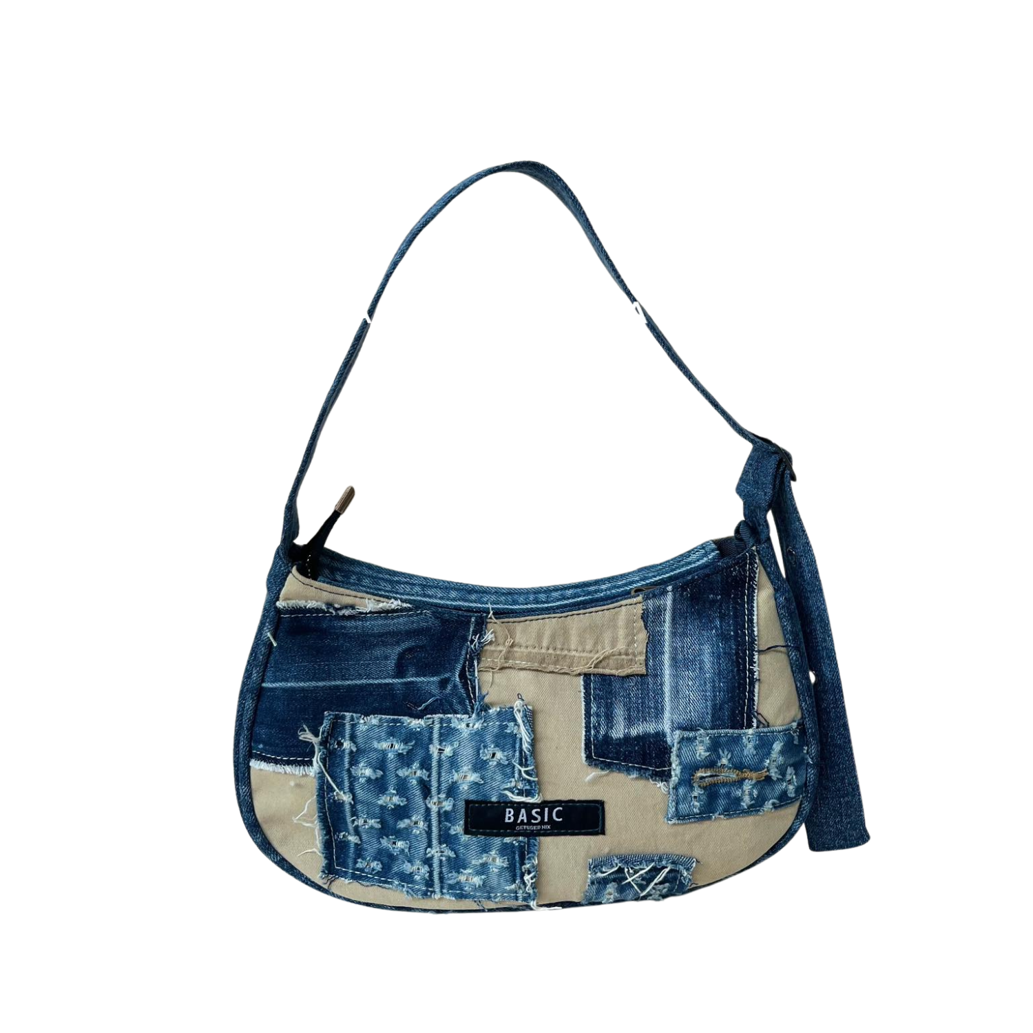 Handmade Upcycled Denim Armpit Bag