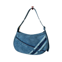 Handmade Upcycled Denim Armpit Bag