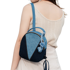 Handmade Upcycled Denim Backpack