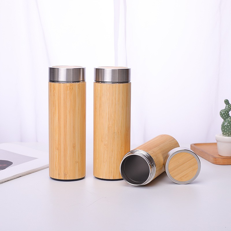 Bamboo Travel Thermos Bottle