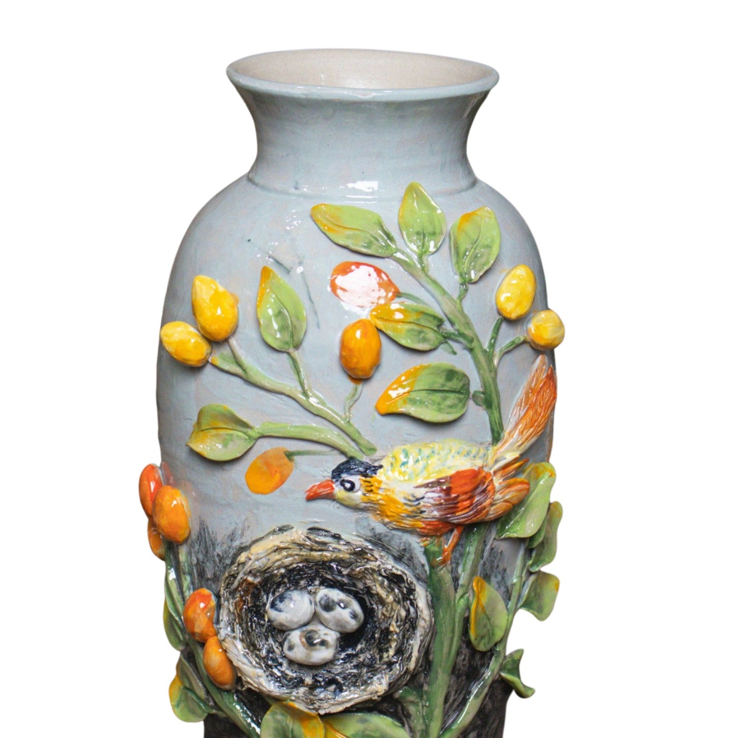 Bat Trang Handcrafted Ceramic Flower Vase 38