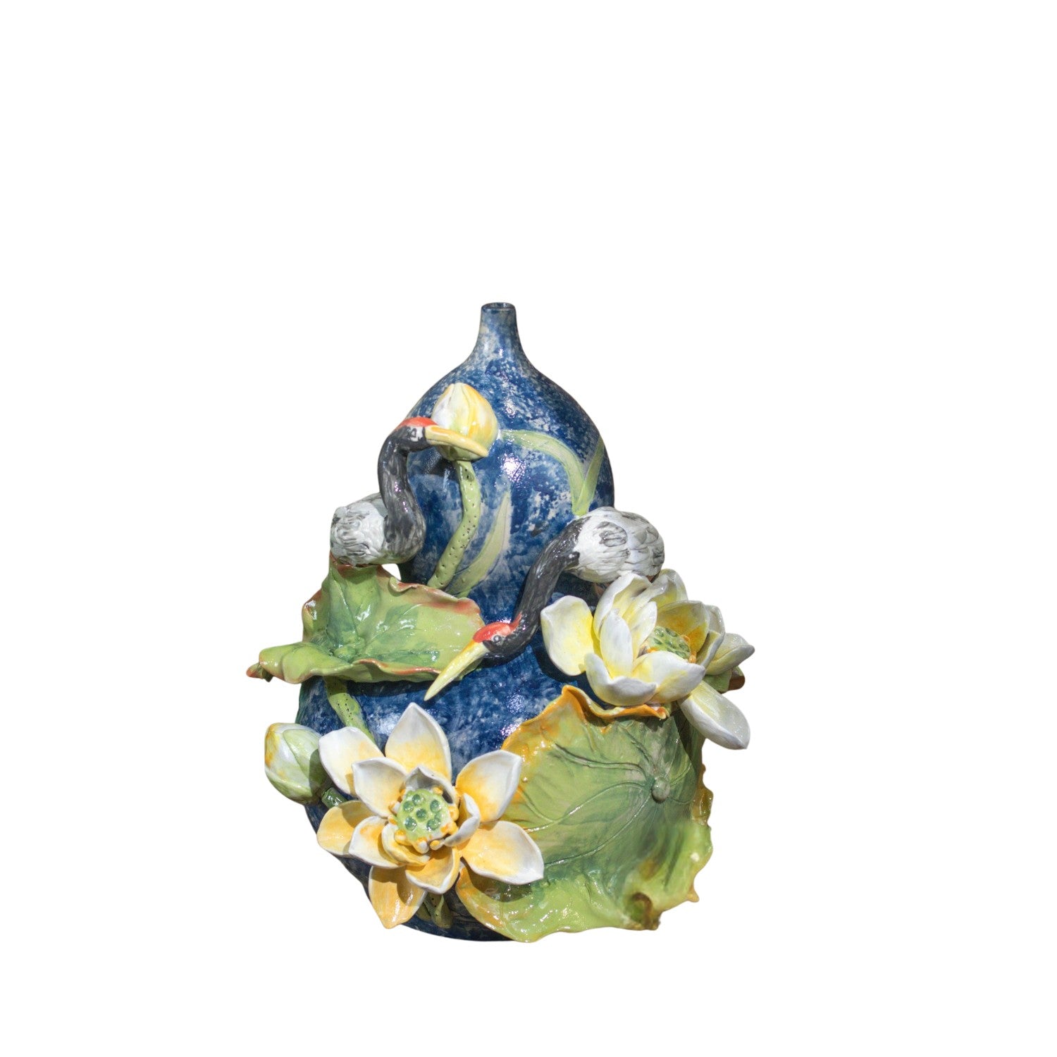 Bat Trang Handcrafted Ceramic Flower Vase 35
