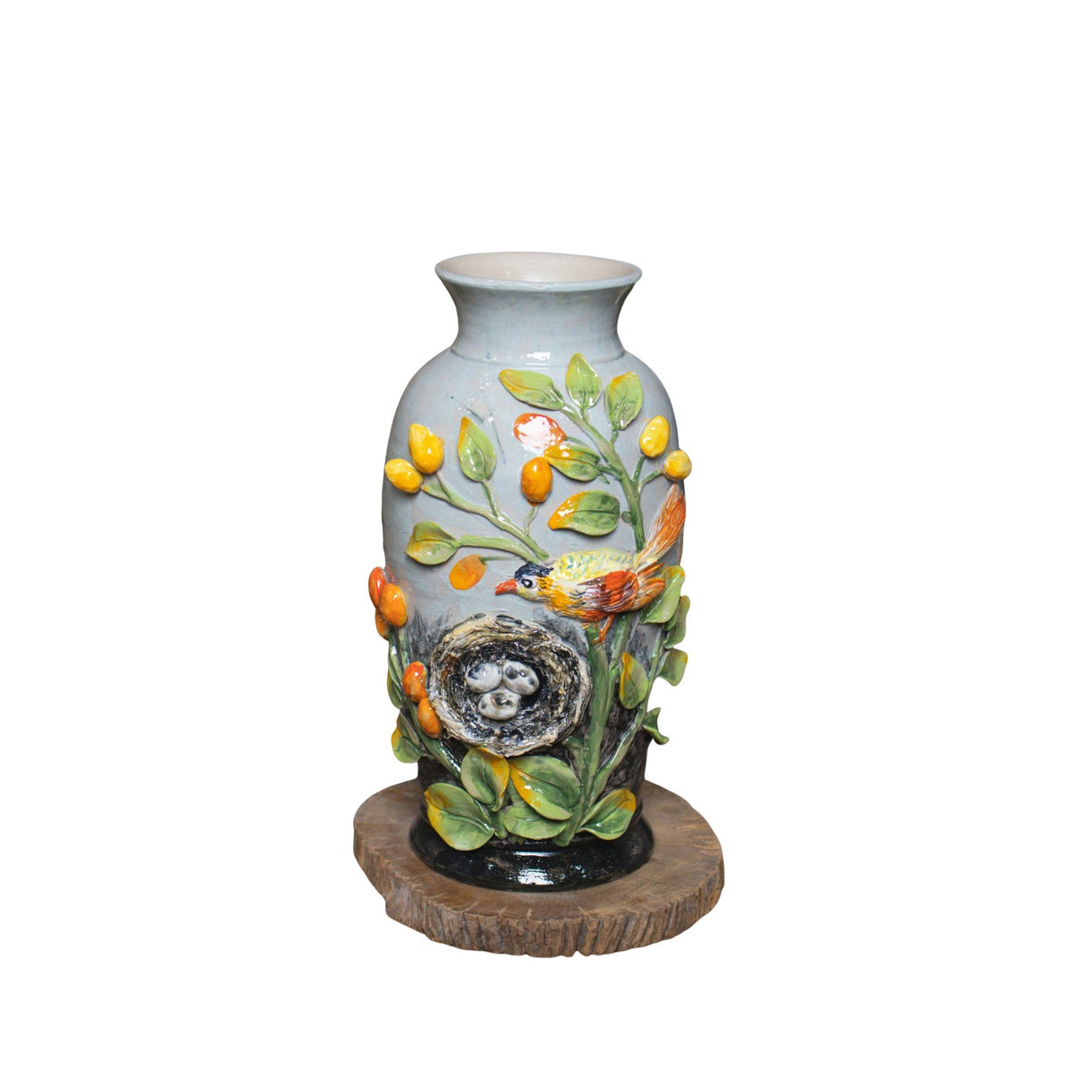 Bat Trang Handcrafted Ceramic Flower Vase 38