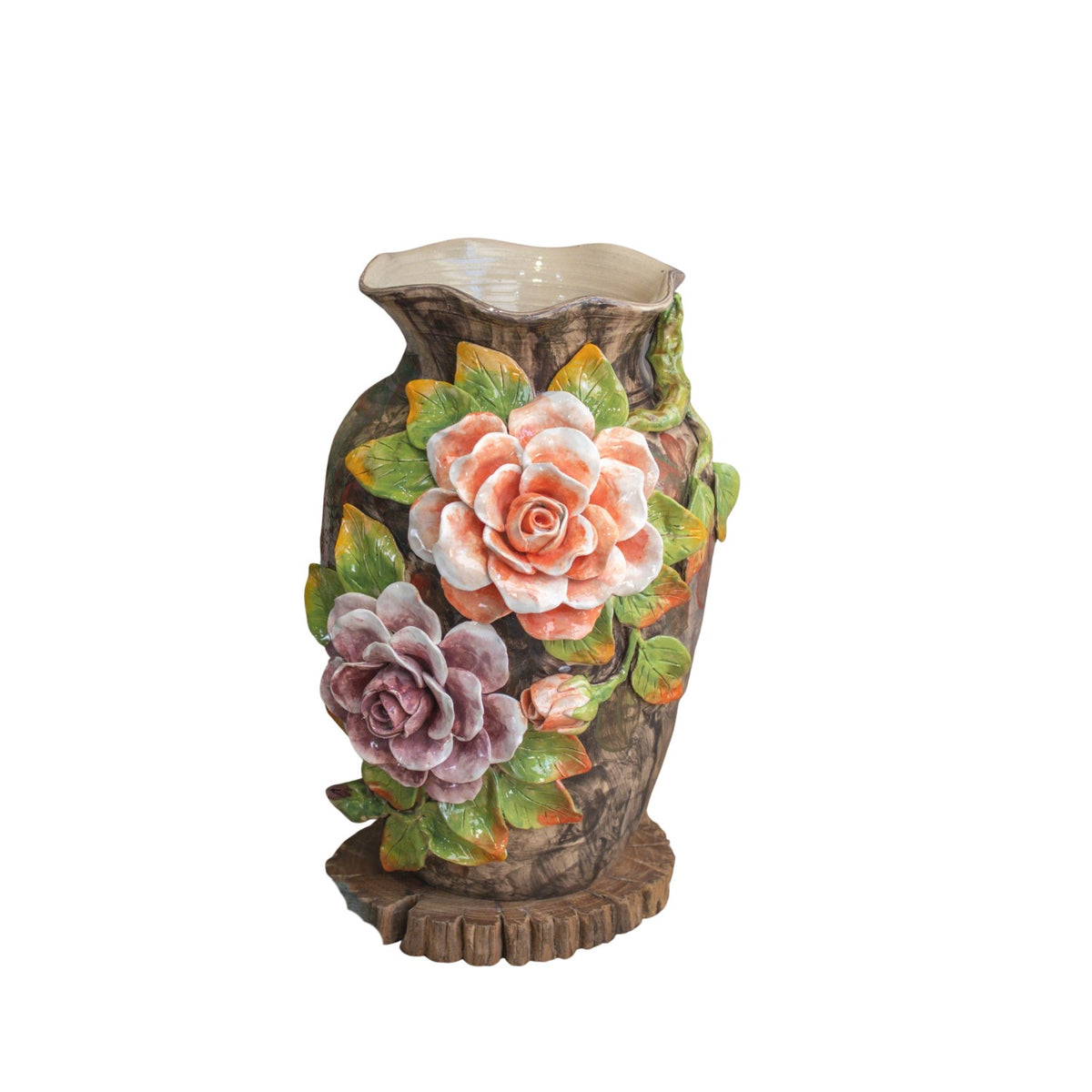 Bat Trang Handcrafted Ceramic Flower Vase 41