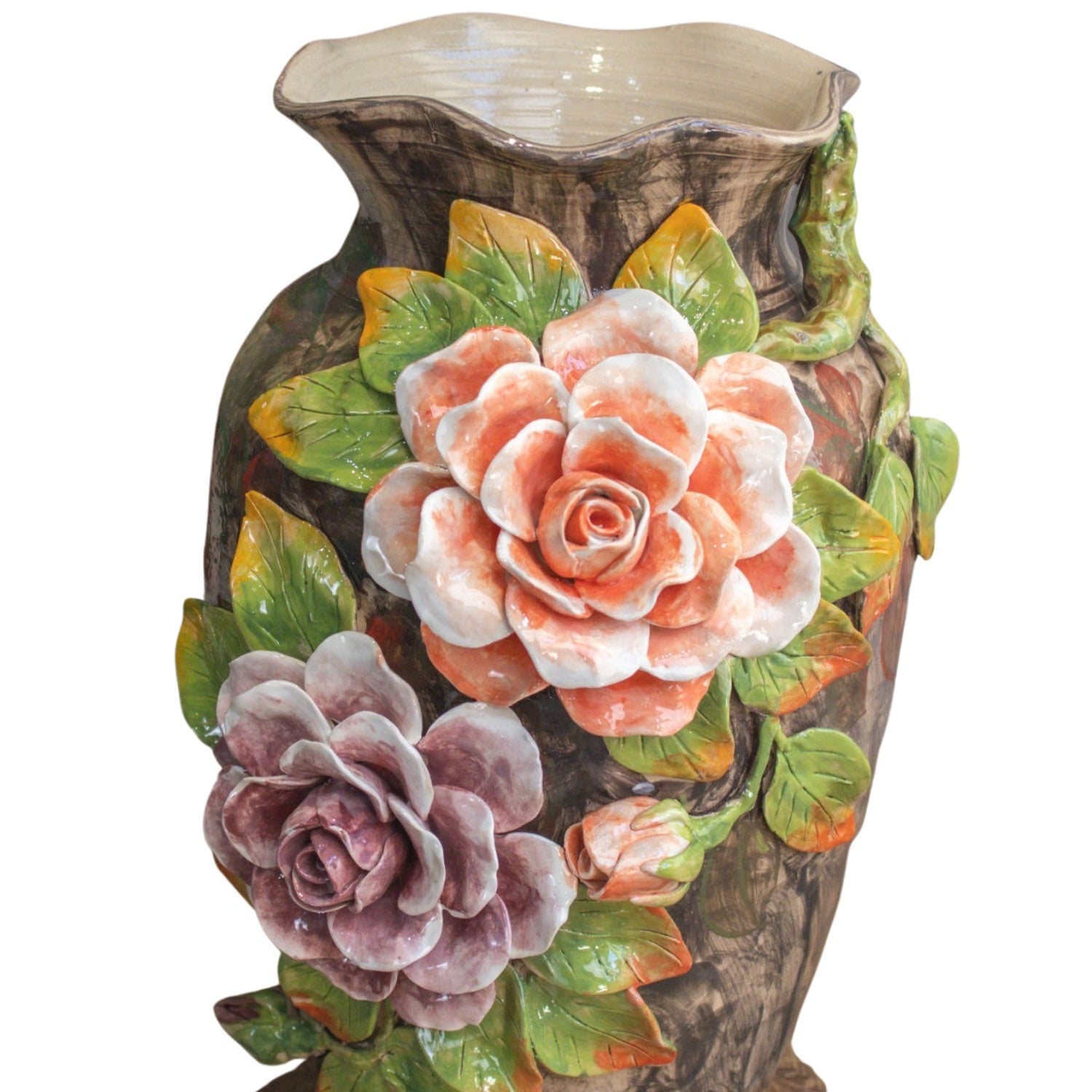 Bat Trang Handcrafted Ceramic Flower Vase 41