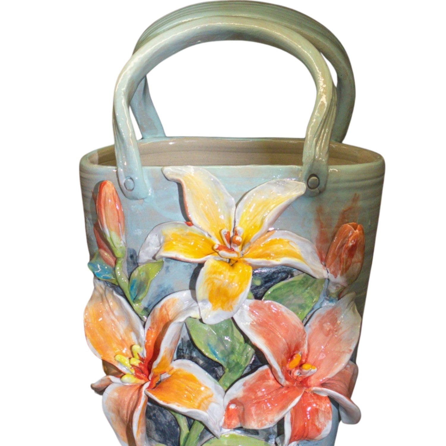 Bat Trang Handcrafted Ceramic Flower Vase 46